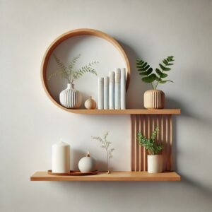 Modern Wooden Wall Shelf