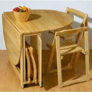 Fold-Out Dining Set with Chairs